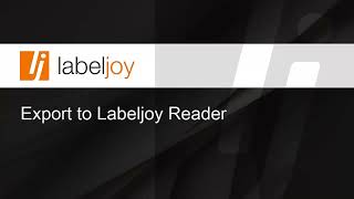 Export to Labeljoy Reader