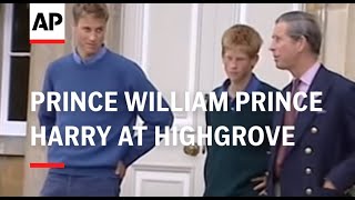 UK: PRINCE WILLIAM & PRINCE HARRY AT HIGHGROVE 1999