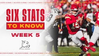 Six Stats to Know for Week 5 | Chiefs vs. Raiders