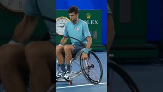 Djokovic Funny Moment in Wheelchair Tennis #27