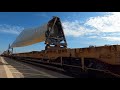 cn 2298 pulls wind mill blades west on the strathroy sub.