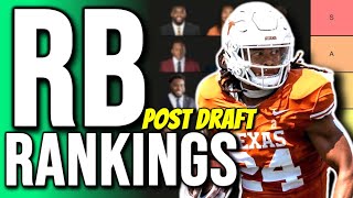 Top 10 Dynasty Rookie Running Back Rankings & Tiers (Post NFL Draft)