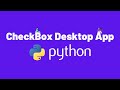 Checkbox Desktop Application - Python Qt designer