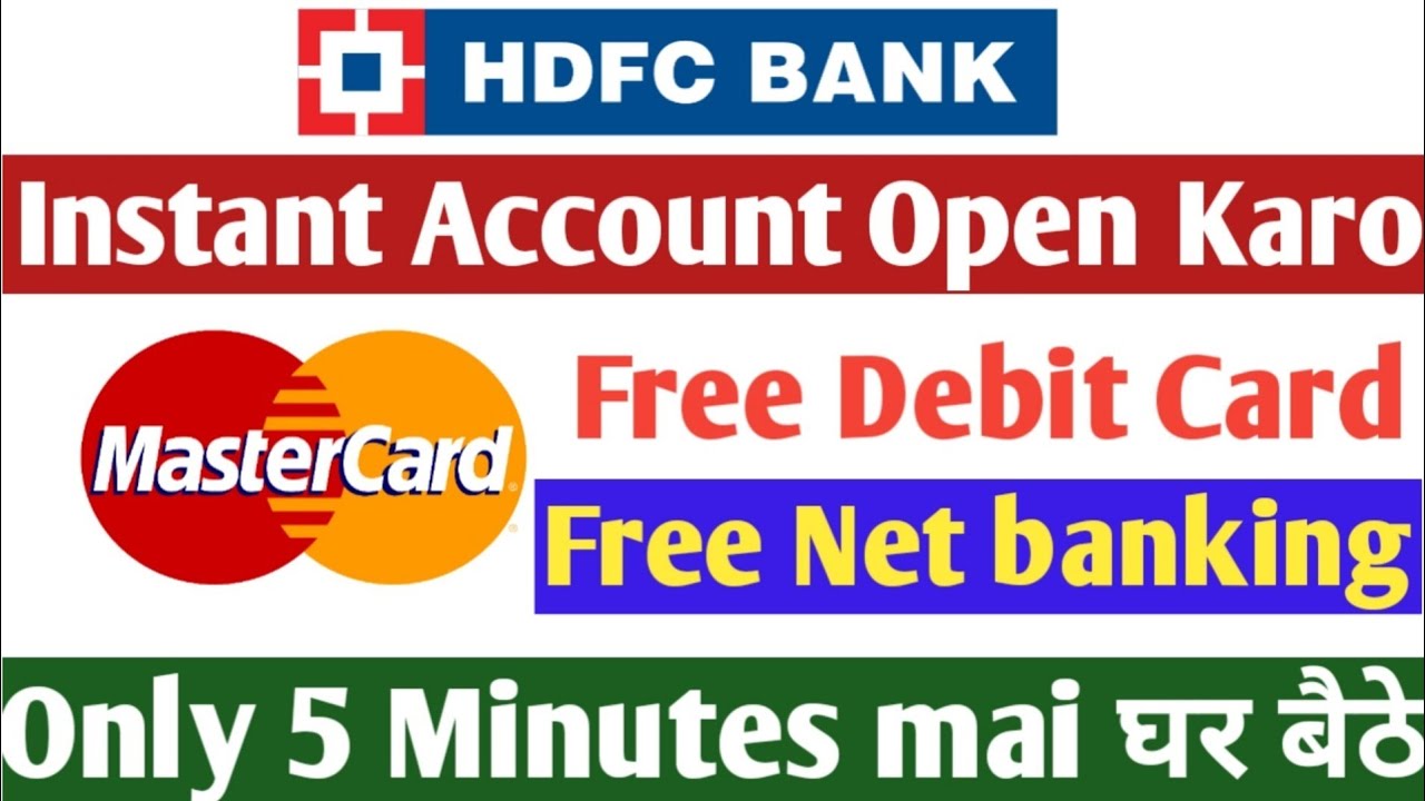 HDFC Bank Saving Account Online Opening Instant 2020 | How To Open HDFC ...