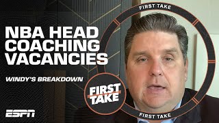 Brian Windhorst explains which NBA head coach vacancies provide the most stability | First Take