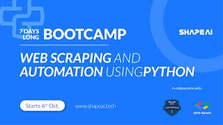 WEB SCRAPING AND AUTOMATION USING PYTHON : Day - 3