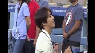 YONGHWA of CNBLUE at Dodgers Stadium L.A. FULL