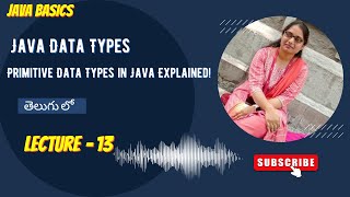 "Java Data Types Explained | Primitive vs Non-Primitive | Beginner Friendly"