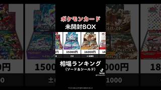 未開封BOX 相場ランキング (スカーレット＆バイオレット)  #ポケモンカード  #ポケカ　#151 #黒炎の支配者 #高騰 #相場 #投資#予想 #クレイバースト#開封　#ピカチュウ #リザードン