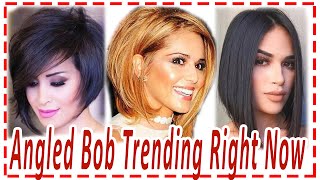 35 Angled Bob Hairstyles💕 Trending Right Now for 2024. Angled bob.