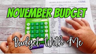 November  2023 Budget With Me | A Year Of Change | Retirement Budgeting