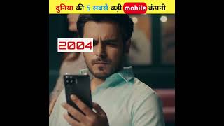 🔥दुनिया की 5 सबसे बड़ी mobile📱कंपनी । 💯World 5 largest mobile company#shorts