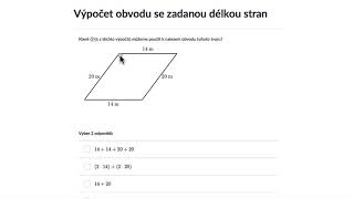 Výpočet obvodu se zadanou délkou stran | Geometrie | Matematika | Khan Academy