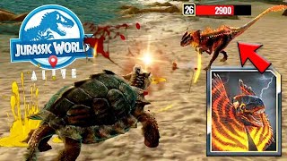 FIGHT vs WORLD'S FIRST(?) APEX REFRENANTEM!!! (JURASSIC WORLD ALIVE)