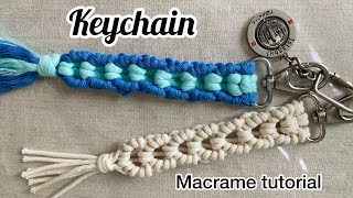 Macrame keychain tutorial | chaveiro DIY