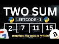 Two Sum | Leetcode 1 | HashMap | Python