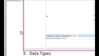 VIDEO1; EClipse IDE, Hello World and Java Program Basics Basic