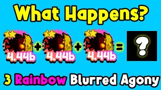 What Happens When You Fuse 3 Rainbow Blurred Agony in Pet Simulator (Roblox)
