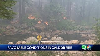 Video: How firefighters battling Caldor Fire prepared to protect cabins