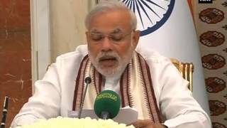 PM Modi and Turkmenistan President Berdimuhamedow hold joint press conference Part 5