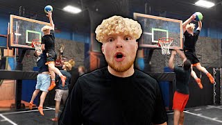 I Windmilled On His HEAD... Full Court Trampoline Basketball At Sky Zone!