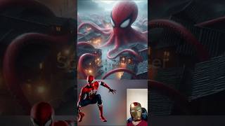 Superheroes as Giant Octopuses on Rooftops?! 😱DC-All Characters#marvel  #avengers #shorts