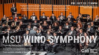 Montclair State University Wind Symphony. Dr. Thomas McCauley, Conductor