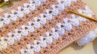 Amazing!😍 Crochet baby blanket/ How to crochet for beginners/ Step by Step crochet tutorial