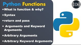 Python Functions | what & why | Arbitrary argument|Keyword Argument| Session 13 | CodingWithKarthik