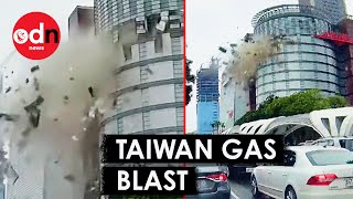 Shocking Moment Deadly Gas Explosion Rocks Shopping Mall in Taiwan