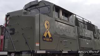 Railroad Locomotive dedicated to Veterans.