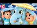 Rain Rain Go Away with Zoo Friends! 🐘 + MORE Lalafun Nursery Rhymes & Kids Songs