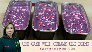 Ube Cake with Creamy Ube Icing