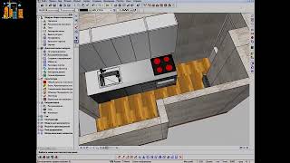 Kitchen project in the #allplan  program Part 2