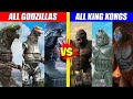 ALL Godzillas vs ALL Kongs Battles | SPORE