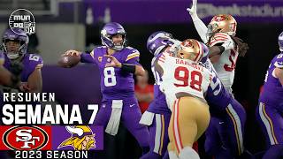 San Francisco 49ers vs. Minnesota Vikings | Semana 7 NFL 2023 | NFL Highlights Resumen en español