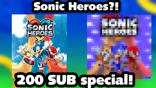 Drawing Sonic Heroes into the 90s style!! [200 SUB SPECIAL/Art time-lapse] READ DESC BTW!