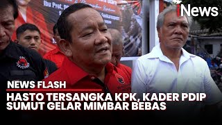 Dukung Hasto, Kader PDIP Sumut Gelar Mimbar Bebas Kebangsaan dan Cap Jempol | News Flash