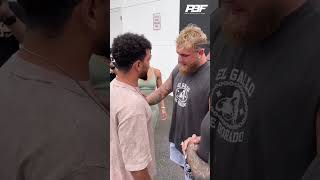 JAKE PAUL GETS GRABBED BY THE NECK BY INDIAN BOXER NEERAJ GOYAT #Shorts
