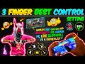 3 Finger Super Movement Custom HUD | Best Custom Hud Settings In Free Fire | 3 Finger Custom Hud🔥⚡