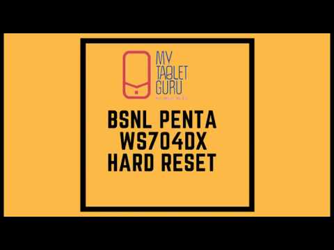 Bsnl Penta WS704DX: Hard Reset (Pattern Unlock) Bsnl Penta WS704DX: Hard Reset (Pattern Unlock)