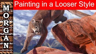 Painting a looser style -  wildlife art
