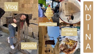 Vlog || GRWM || Ikim ne Mdina || Supermarket Haul || Hame sufllaqe ne Malta || Albana Shahinas