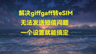 解决giffgaff转eSIM发短信问题，只要一个设置，轻松搞定！