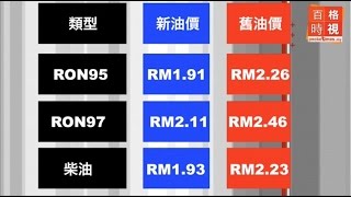 【新油價】汽油降35仙 Ron95=RM1.91 20141231