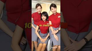 Top 10 Air Hostess Uniform 🥋 Of Different Countries #shorts