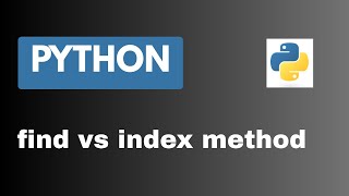 find vs index method on python string