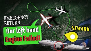 ENGINE COMPRESSOR STALL | United A320 Emergency Return to Newark