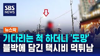 아산→목포 280km 달렸는데…택시비 준다더니 '도망' / SBS / 뉴스딱