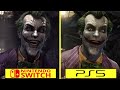 Batman Arkham Asylum Nintendo Switch vs PS5 Graphics Comparison (Batman Arkham Trilogy)